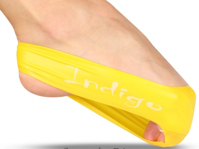 Эспандер-лента замкнутая 46*5*0.035 см, Indigo IN223, желтая в Магазине Спорт - Пермь