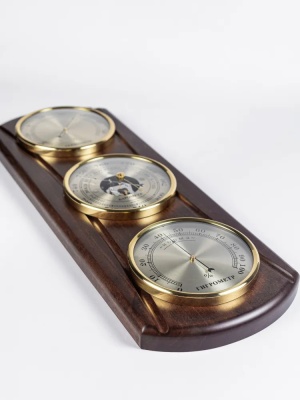 Метеостанция БМ 61-барометр, гигрометр, термометр 15*41 см