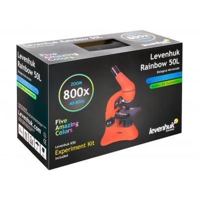 Микроскоп Levenhuk Rainbow 50L (апельсин)