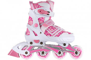 Детские раздвижные роликовые коньки TECHTEAM GLORY 2021 розовый