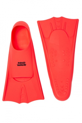 Ласты для бассейна короткие Mad Wave Flippers, M0743 02, Red в магазине Спорт - Пермь