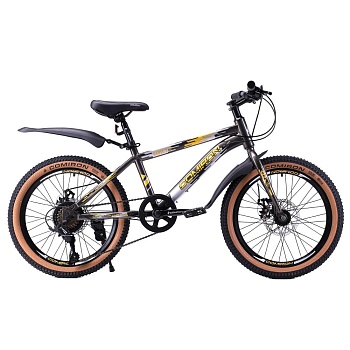 Велосипед COMIRON RABEL, 20", (рама 12), 7 скоростей, черный