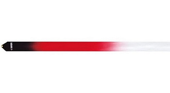 Лента для художественной гимнастики SASAKI 6 метров M-71HG-F, цвет: BxRxW -черный-красный-белый