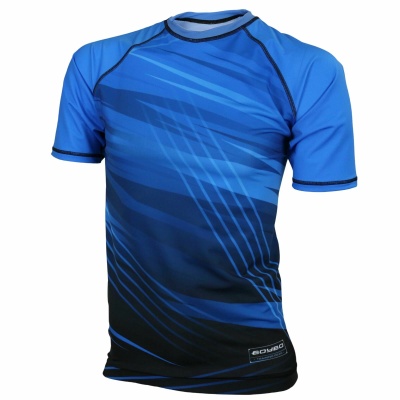 Рашгард c коротким рукавом для MMA BoyBo Challenger blue, детский в магазине Спорт - Пермь