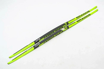 Лыжи беговые STC Brados Carbon Skate H2 желтые в магазине Спорт - Пермь