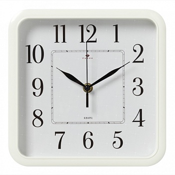 Настенные часы квадратные Рубин 2223 Фактура 22 см в магазине Спорт - Пермь