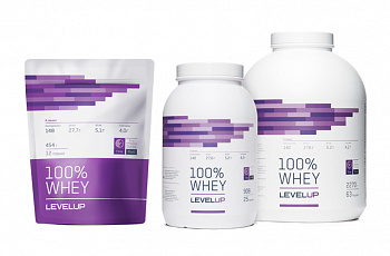 LevelUp - 100% Whey, сывороточный протеин, пакет 454 грамм в магазине Спорт - Пермь