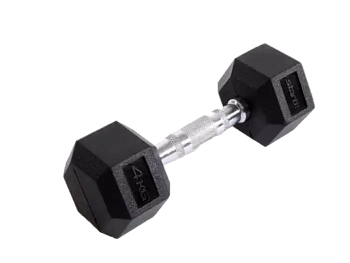 Гантель гексагональная обрезиненная STARFIT DB-301, 4кг в Магазине Спорт - Пермь