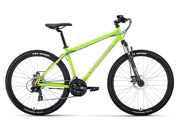 Велосипед Forward Sporting 27,5 2.0 D, рама 17", зеленый/серебристый