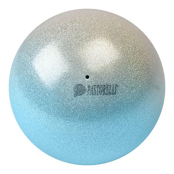 Мяч PASTORELLI Glitter HIGH VISION с переходом цвета, цвет: 04044 - серебряный-голубой в Магазине Спорт - Пермь