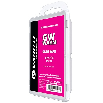 Мазь (парафин) скольжения VAUHTI GW WARM (+7-3C), EV325-GWWA60, 60г в магазине Спорт - Пермь