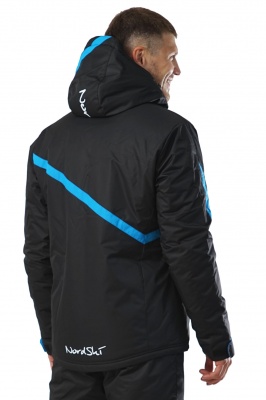 Утепленная куртка Nordski Premium Black/Blue NSM 111170 в магазине Спорт - Пермь