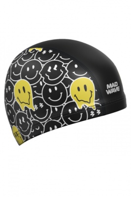 Шапочка для плавания Mad Wave Smile, M0584 09 0 01W, Black в магазине Спорт - Пермь