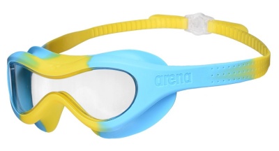 Очки для плавания ARENA SPIDER KIDS MASK, детские, артикул 004287 102, lclear-yellow-lightblue в магазине Спорт - Пермь