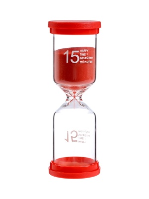 Часы песочные Happy time, на 15 минут, 12.5×4 см 2996836 в магазине Спорт - Пермь