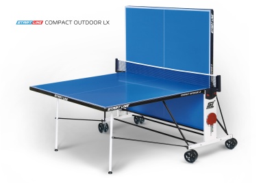 Теннисный стол Start Line Compact Outdoor-2 LX, всепогодный, синий