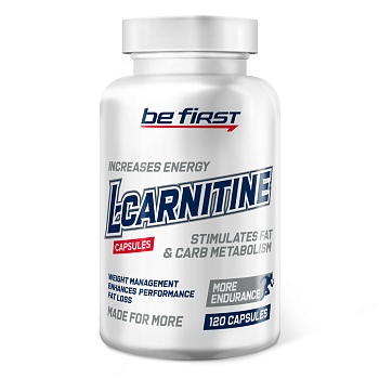 Be First - L-Carnitine Capsules (л-карнитин тартрат) - 120 капсул в магазине Спорт - Пермь