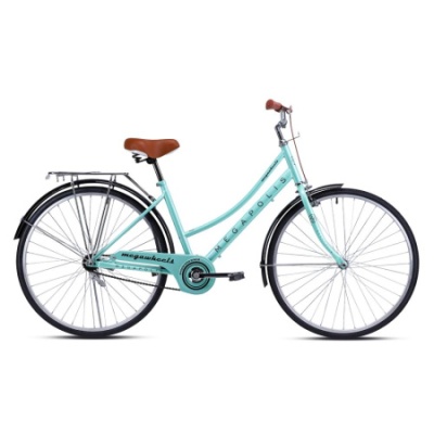 Велосипед городской MEGAWHEELS MEGAPOLIS 26" 1ск, мятный в Магазине Спорт - Пермь