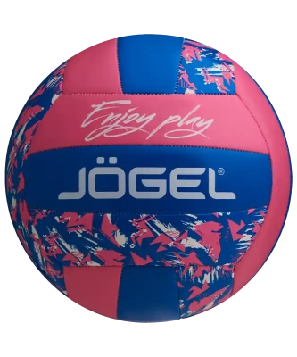 Мяч волейбольный Jogel Enjoy Play, розовый/синий ЦБ-00002884, размер 5