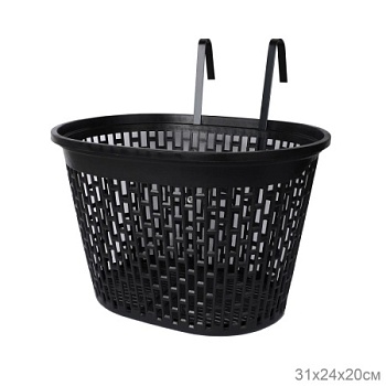 Корзина для велосипеда пластиковая черная. / 1DVMI-10