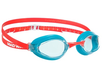 Очки для плавания для юниоров Mad Wave Accelerator,  M0434 05 0 05W, Red в магазине Спорт - Пермь