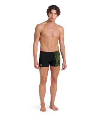 Мужские плавки- шорты Arena FOGGY DOTS SWIM SHORT, 008483 506, black-artic lime в магазине Спорт - Пермь