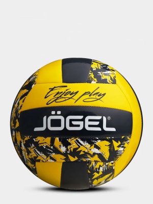 Мяч волейбольный Jogel Enjoy Play, черный/желтый ЦБ-00002875, размер 5