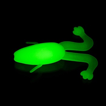 Лягушка Helios Crazy Frog 3,55"/9,0 см Phosphorus, 4шт