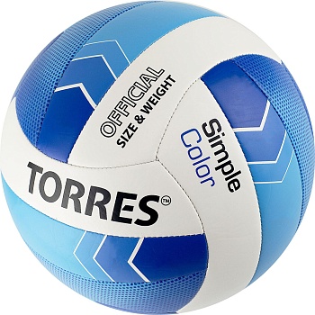 Мяч для волейбола TORRES Simple Color, артикул V32115, размер 5