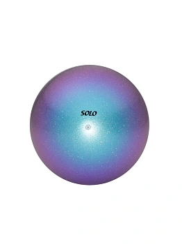Мяч для художественной гимнастики Соло глиттер хамелеон «Бирюзово-сиреневый» BHML-11