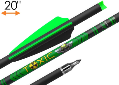 Стрела арбалетная микс карбон Centershot Toxic 20" Half Moon Nock (CSTJ-C04002)
