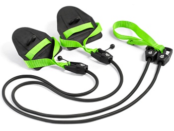 Тренажер для плавания Mad Wave Dry training with paddles, M0771 03 3 00W, сопротивление 3,6-10,8кг, Green в магазине Спорт - Пермь