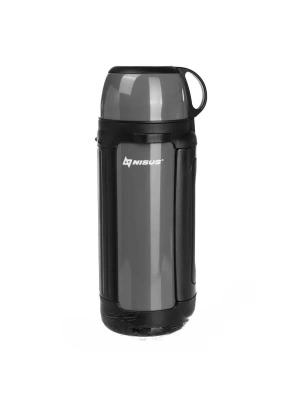 Термос Nisus 1700мл N-TM-042-G крышка-кружка доп чашка,ремень