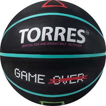 Мяч для баскетбола TORRES Game Over B023117, размер 7