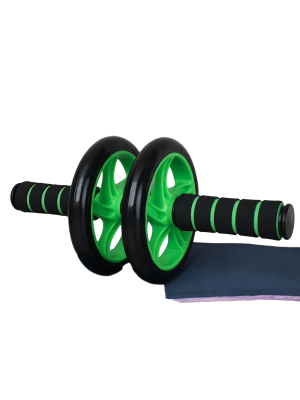 Ролик для пресса Woohooo Double Wheel Ab Roller, 32 х 32 х 15см, зеленый в Магазине Спорт - Пермь Ролик для пресса Woohooo Double Wheel Ab Roller, 32 х 32 х 15см, зеленый в Магазине Спорт - Пермь