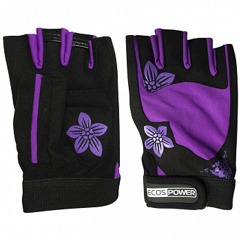 Перчатки для фитнеса Ecos 5106-V черный/фиолетовый в Магазине Спорт - Пермь