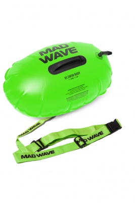 Надувной буй Mad Wave VS Swim Buoy для открытой воды, M2040 02, цвет: green в магазине Спорт - Пермь