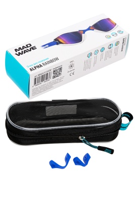 Тренировочные очки для плавания MAD WAVE Alpha Rainbow M0424 31 0 02W белый в магазине Спорт - Пермь