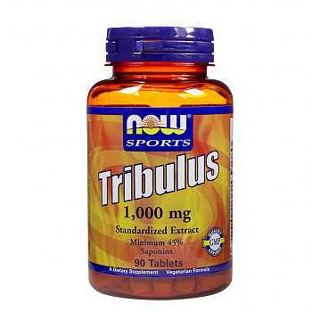 NOW Tribulus 1000 mg - 180 таблеток в магазине Спорт - Пермь