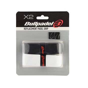 Базовый грип BULLPADEL GR1210 X2, GR1210-005, толщина 1 мм, длина 1м, 2 шт, черный, белый