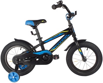 Велосипед NOVATRACK DODGER 14", алюминиевый, черный