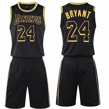 Форма баскетбольная подростковая Lakers (Bryant №24) черная