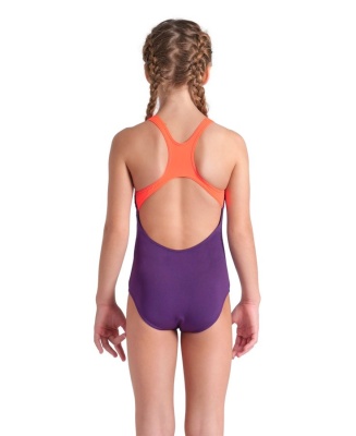 Купальник детский Arena POSEIDONIA SWIM PRO JR, 009005 990, plum-bright coral в магазине Спорт - Пермь