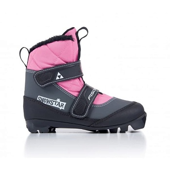 Детские лыжные ботинки FISCHER SNOWSTAR PINK, S41117 в магазине Спорт - Пермь