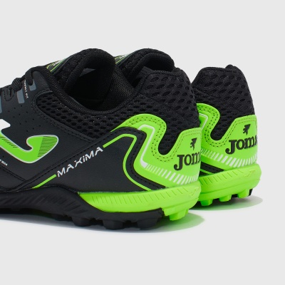 Бутсы шипованные JOMA MAXIMA MAXS2401 TF, цвет черный/зеленый
