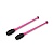 Булавы для художественной гимнастики Indigo 36 см, вставляющиеся, розово-черные (IN017)