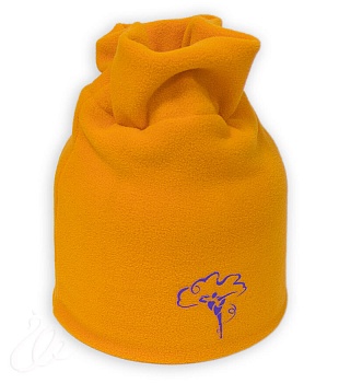 Шапка флисовая с отверстием для кички Николь Лента Царевна Лебедь