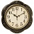 Настенные часы Рубин 3533-008 круг d=35,5см, корпус черный с золотом "Классика" в магазине Спорт - Пермь