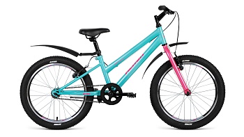 Велосипед ALTAIR HT 20" low, мятный/розовый