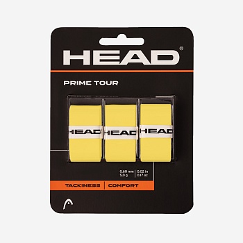 Овергрип HEAD Prime Tour желтый 285621-YW, 3 штуки